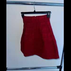 Anthropologie burgundy skirt